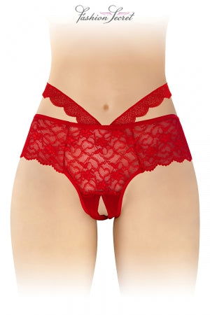 Culotte ouverte rouge Marie - TPOL