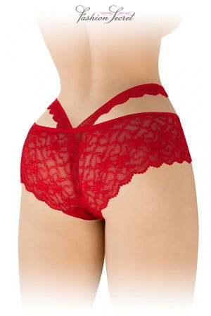 Culotte ouverte rouge Marie - TPOL