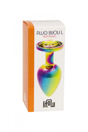 Plug bijou arc-en-ciel L - TPOL