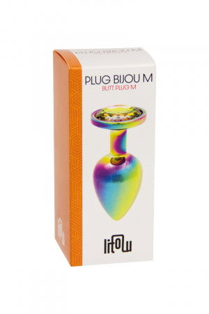 Plug bijou arc-en-ciel M - TPOL