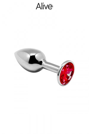 Plug métal bijou rouge L - TPOL