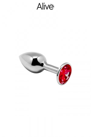 Plug métal bijou rouge S - TPOL