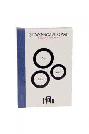 Set 3 cockrings silicone - TPOL