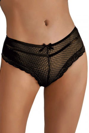 Tanga noir dentelle - TPOL